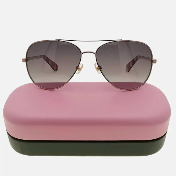 Kate Spade Polarized Sunglasses Gold Aviators Womens main image 5